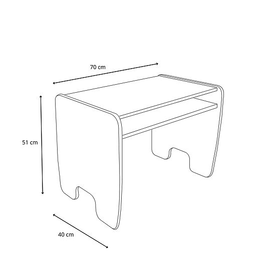 stolik dziecięcy Timi + krzesełko MDF kolor biały / dąb craft złoty