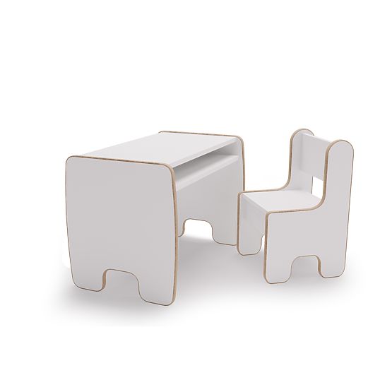 stolik dziecięcy Timi + krzesełko MDF kolor biały