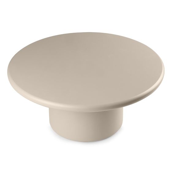 Stolik kawowy Arce 80 cm, ciemny beżowy, matowy