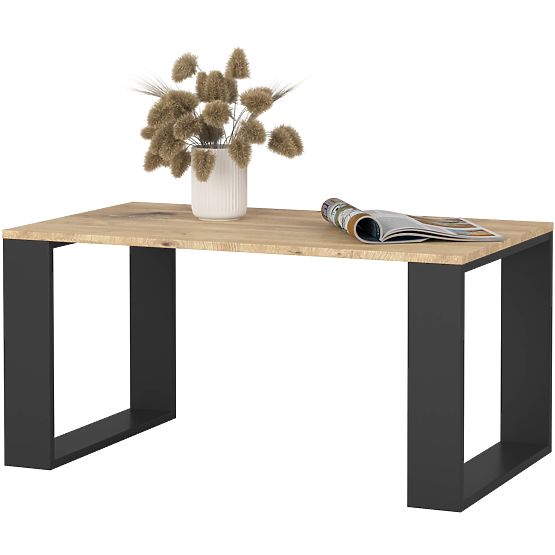 STOLIK KAWOWY NOX DĄB ARTISAN / CZARNY
