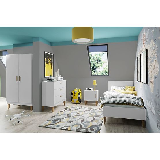 Stolik nocny KUBI - biały