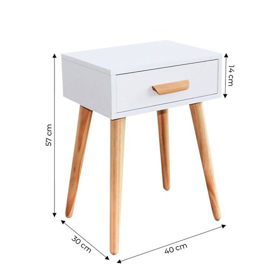 Stolik nocny z szufladą LANA