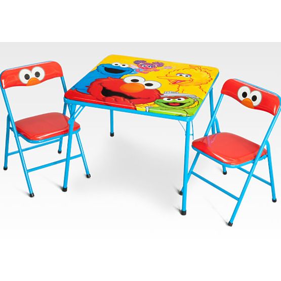 Stolik z krzesłami Sesame Street