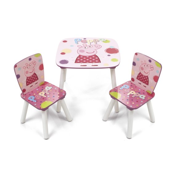 Dziecięcy stół z krzesła Peppa Pig