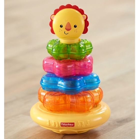 Świecąca piramida Lew Fisher Price