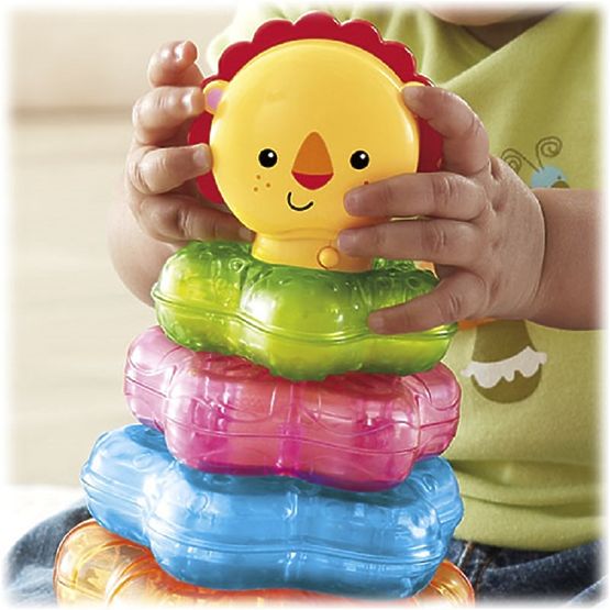 Świecąca piramida Lew Fisher Price