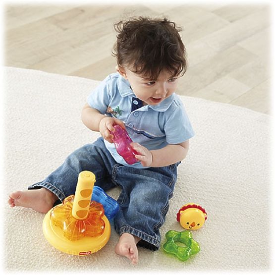 Świecąca piramida Lew Fisher Price