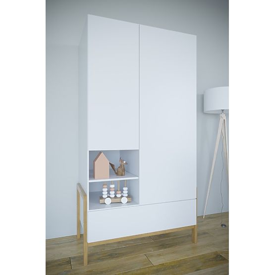 Dwudrzwiowa szafa Viktor - biała