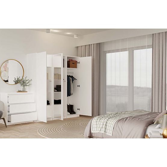 Szafa Malwa SD-50 z Lustrem BIAŁA