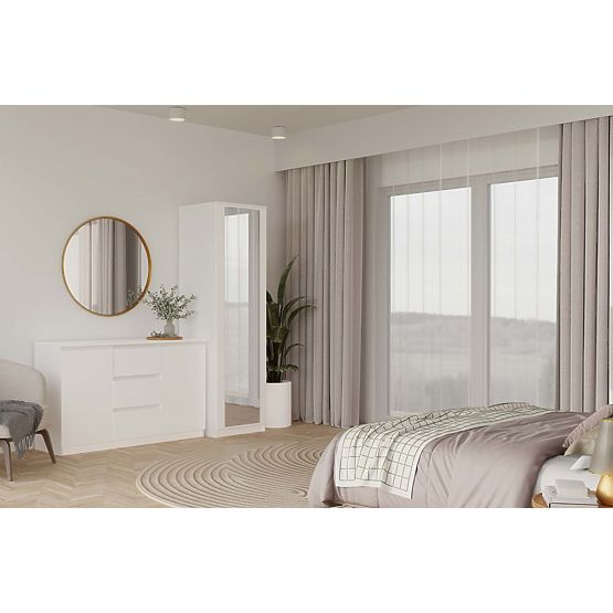 Szafa Malwa SD-50 z Lustrem BIAŁA