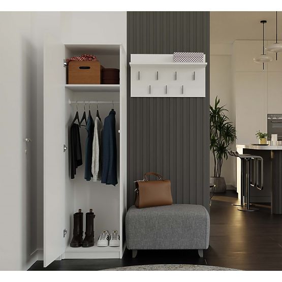 Szafa Malwa SD-50 z Lustrem BIAŁA