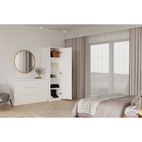 Szafa Malwa SD-50 z Lustrem BIAŁA