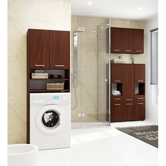 SZAFKA ŁAZIENKOWA FIN NAD PRALKĘ WENGE