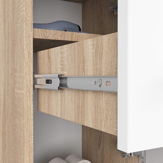 SZAFKA ŁAZIENKOWA FIN SŁUPEK 30 2D 1SZ 85cm PK DĄB SONOMA / BIAŁY