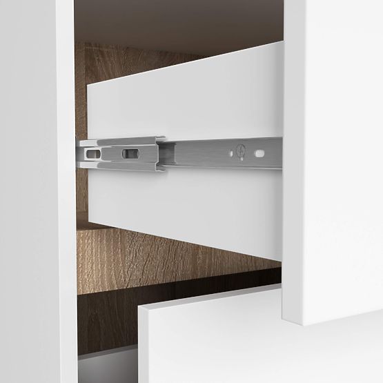 SZAFKA ŁAZIENKOWA POD UMYWALKĘ Z OTWORAMI VAMI W90 UM 2SZ 2P BIAŁA / DĄB SONOMA