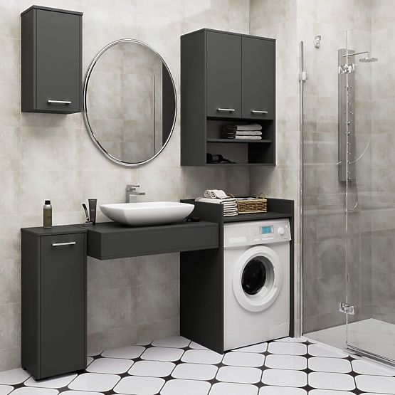 SZAFKA NAD PRALKĘ FIN GRAFITOWY SZARY