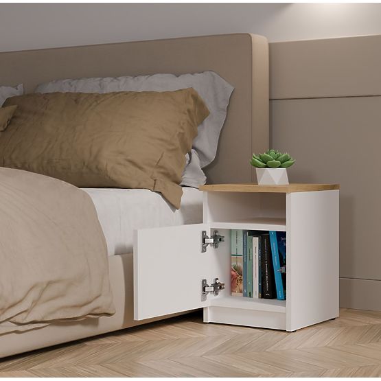 Szafka nocna GALAX 30/1D BIAŁA-ARTISAN