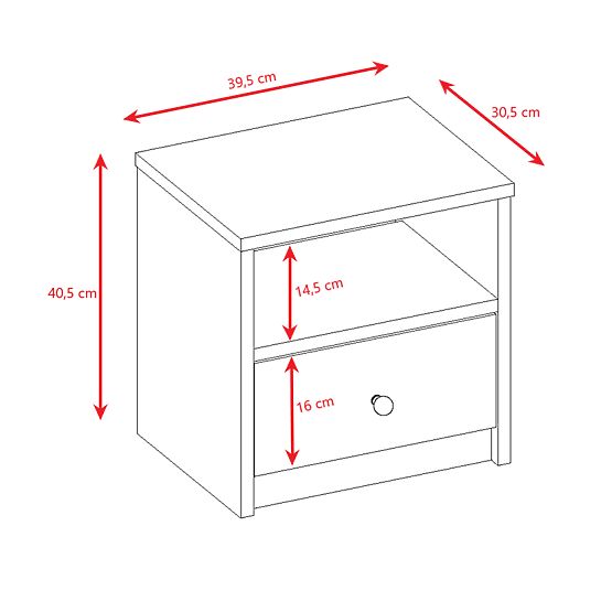 Szafka nocna Ourbaby - biała