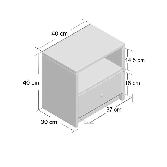 Szafka nocna Ourbaby - zielono-biała