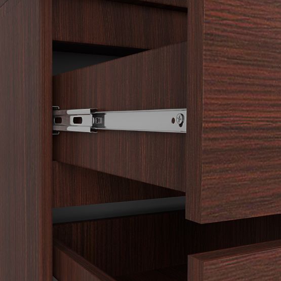 SZAFKA S 90 cm 2 DRZWI 2 SZUFLADY PK WENGE