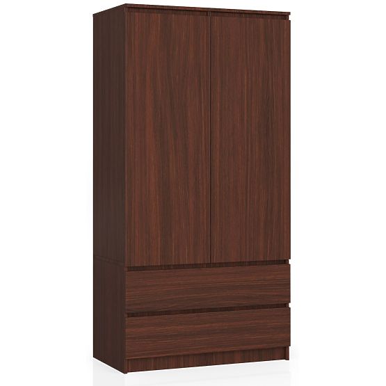 SZAFKA S 90 cm 2 DRZWI 2 SZUFLADY PK WENGE