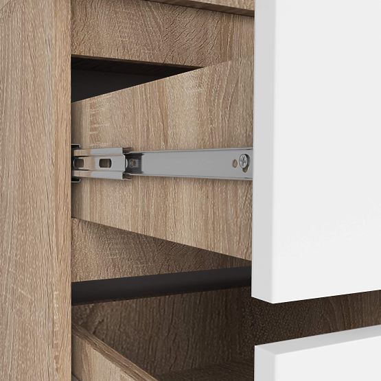 SZAFKA S90 2D 2SZ 2 LUSTRO CLP PK SONOMA / BIAŁA