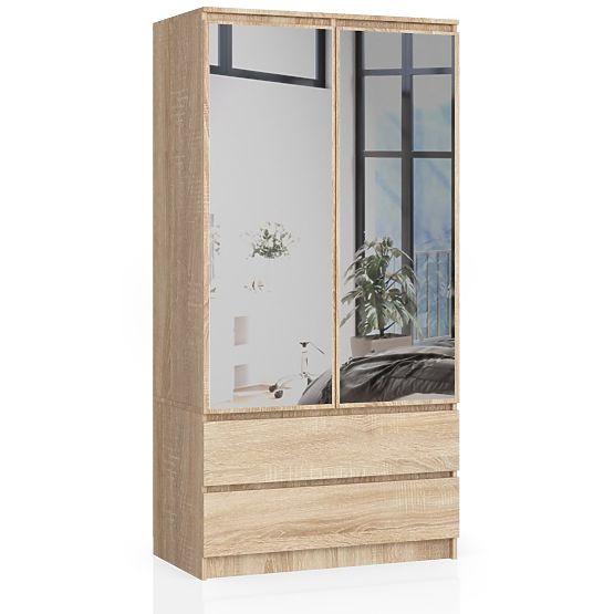 SZAFKA S90 2D 2SZ 2 LUSTRO CLP PK SONOMA