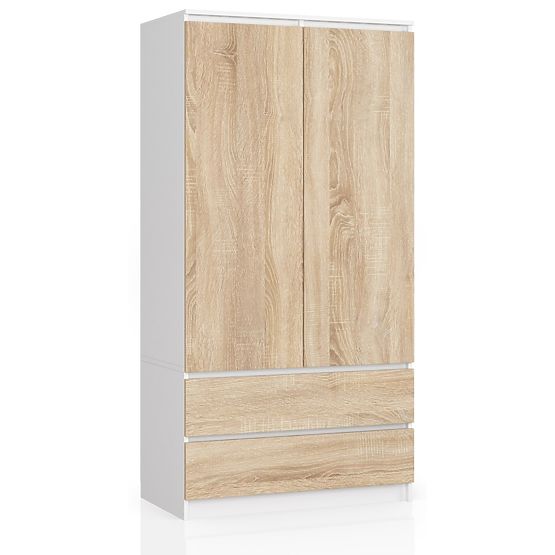 SZAFKA S90 2D 2SZ CLP PK BIAŁA / SONOMA