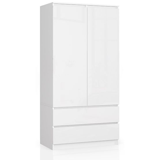 SZAFKA S90 2D 2SZ CLP PK BIAŁY POŁYSK
