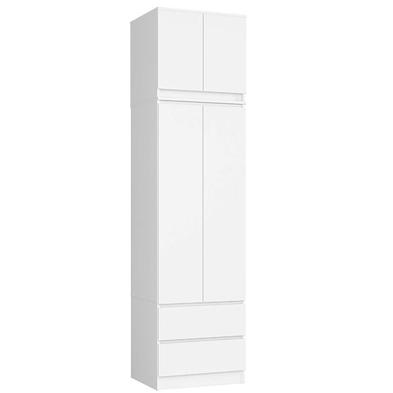 SZAFKA Z NADSTAWKĄ S60 2D 2SZ CLP PK BIAŁA