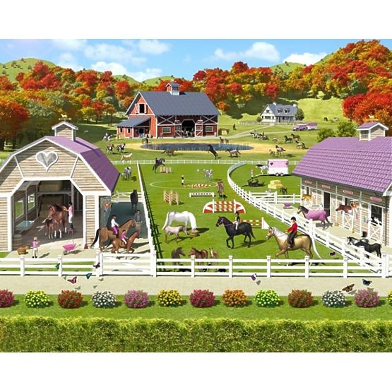 Tapeta 3D Konie i Kucyki