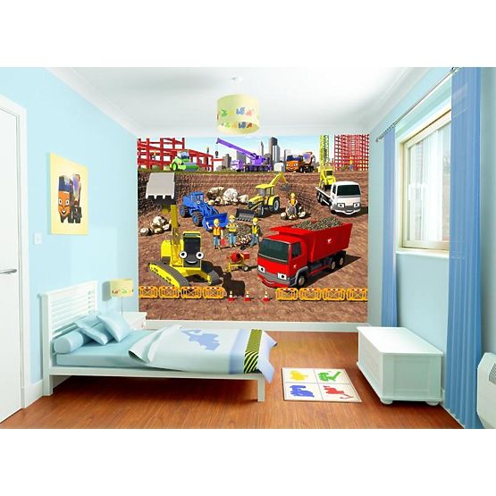 Tapeta 3D Na budowie