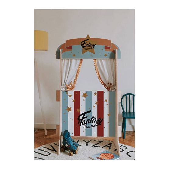 Teatrzyk i półka dla dzieci w jedenym Fantasy Retro