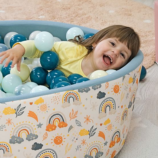 Suchy basen z piłeczkami Rainbow + 200 piłek