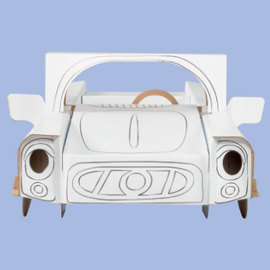 Tekturowy samochód MINI