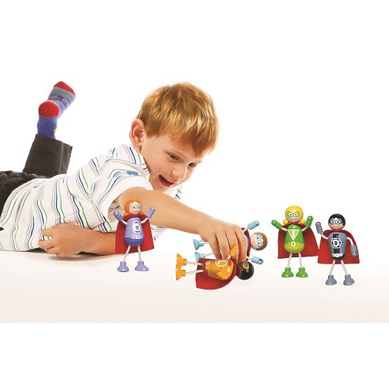 Tidlo Drewniane Figurki Superbohaterowie