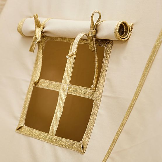 Tipi + mata Gold Ecru