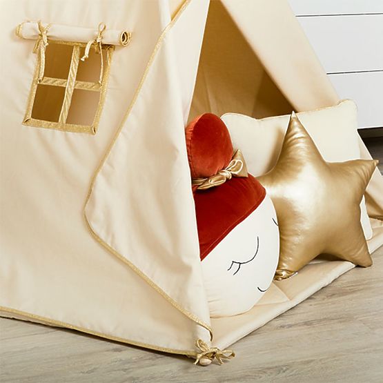 Tipi + mata Gold Ecru