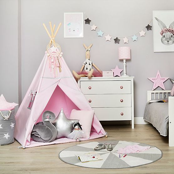 Tipi + mata Silver Pink