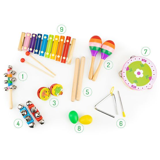 Torba z 14 instrumentami muzycznymi