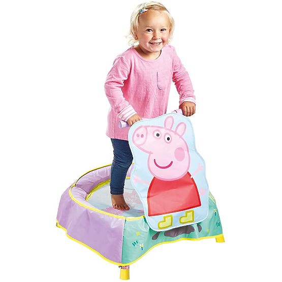 Trampolina dziecięca z rączką - Świnka Peppa