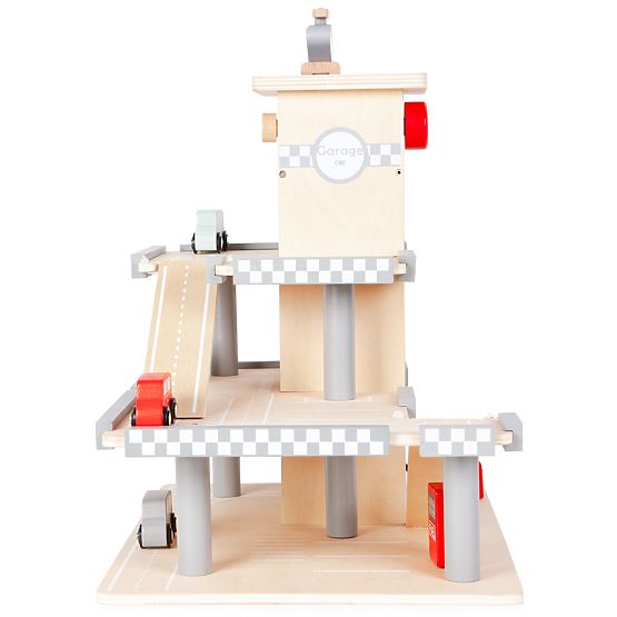 Trzypoziomowy garaż Alexa z windą, samochodami i helikopterem