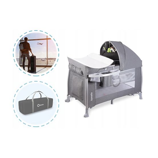 turystyczny łóżko LioneloO Simon - siwy