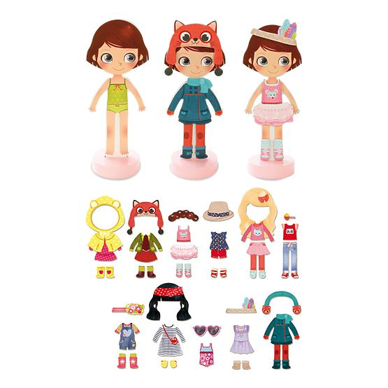 Magnetyczne puzzle do ubierania Vilac Chloe