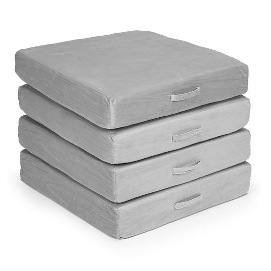 Duża modułowa składana sofa dla dzieci DIY 8 miękkich poduszek - szara ECOTOYS