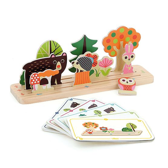 Vilac Drewniana gra logiczna Ułóż to poprawnie! Las