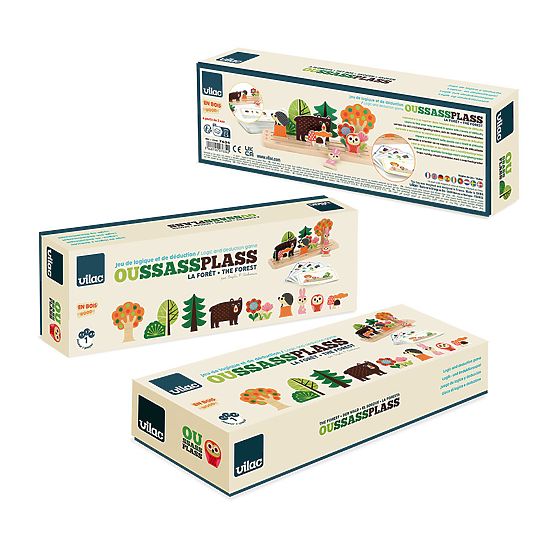 Vilac Drewniana gra logiczna Ułóż to poprawnie! Las