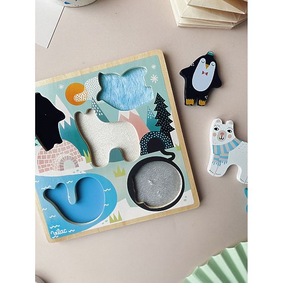 Vilac Sensoryczne puzzle Ice