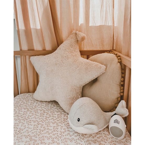 Wieloryb z biciem serca FLOW - kremowy