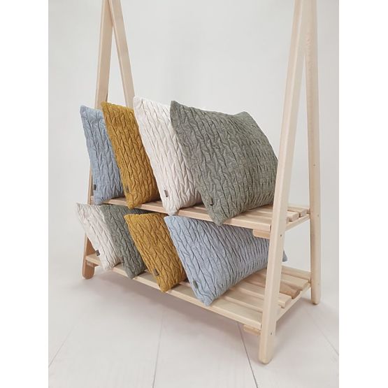 Wieszak na ubrania z dwiema półkami